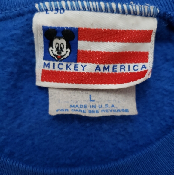 Rare Vintage 90s Mickey Mouse Sweatshirt Size Large/Disney - Picture 3 of 3